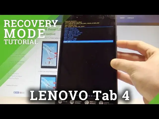'Video thumbnail for How to Enter Recovery Mode on LENOVO Tab 4 LTE - Exit Recovery Mode |HardReset.Info'