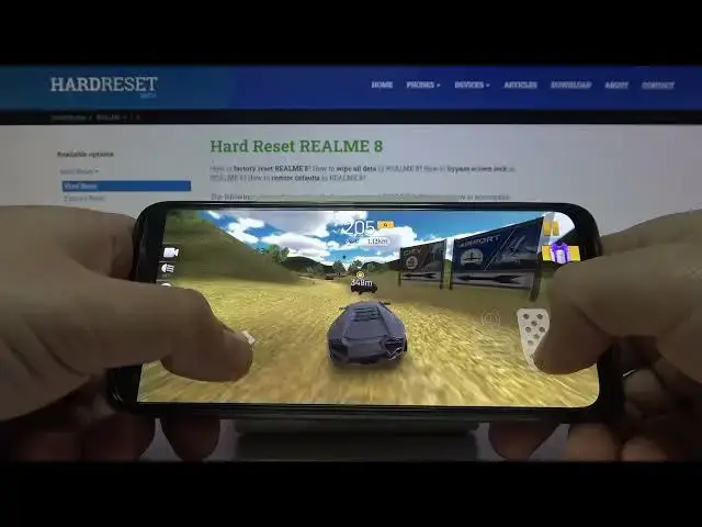 'Video thumbnail for Test Game Extreme Car Driving Simulator on REALME 8 | MediaTek Helio G95 | 4 GB RAM | Gameplay FPS'