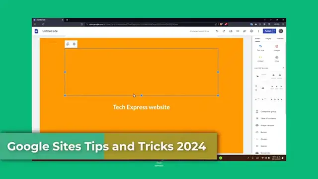 'Video thumbnail for Google Sites Tips And Tricks 2024 (Step by Step)'