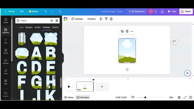 'Video thumbnail for How to place video inside the text in canva'