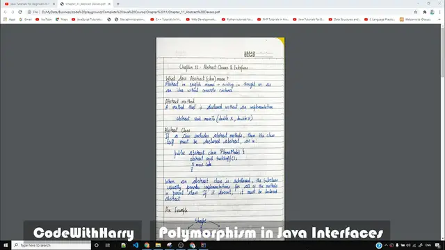 'Video thumbnail for Java Tutorial_ Polymorphism in Interfaces'