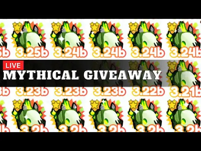 'Video thumbnail for 🔴PET Simulator X MYTHICAL Pets Giveaway |  ROBLOX Owlzo'