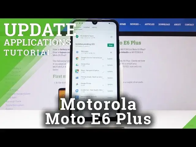 'Video thumbnail for How To Update Apps in Motorola Moto E6 Plus - Latest App Version'