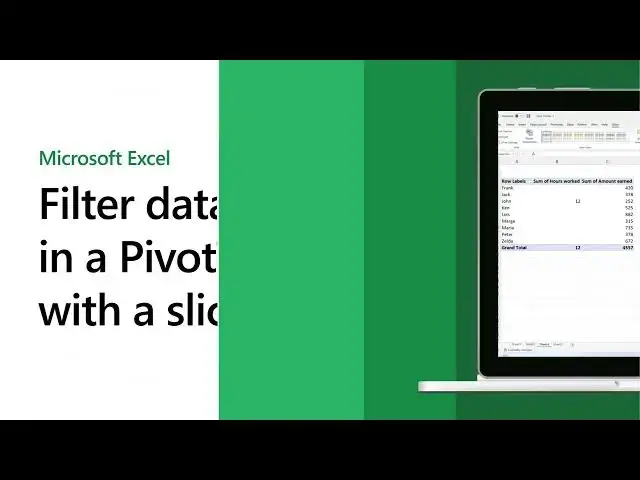 'Video thumbnail for Filter data in a PivotTable with a slicer | Excel Short Clip | Tutorial | #shorts |#itsolzone'