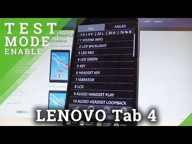 'Video thumbnail for How to Open Test Mode in LENOVO Tab 4 - LENOVO Hardware Test Menu |HardReset.Info'
