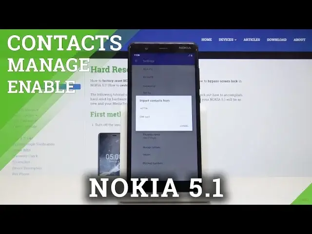 'Video thumbnail for How to Transfer Contacts from SIM to NOKIA 5.1 - Import / Export Contacts'