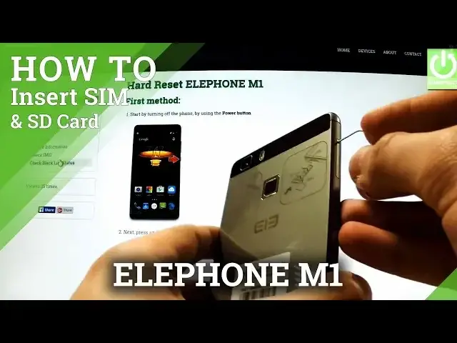 'Video thumbnail for How to insert SIM and Micro SD card in ELEPHONE M1'