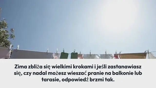 'Video thumbnail for Oto dlaczego powinieneś wieszać pranie na zewnątrz, nawet zimą'