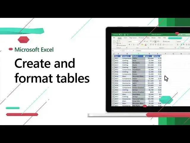 'Video thumbnail for Create and format tables in Excel | Excel Short Clip | Tutorial | #shorts'