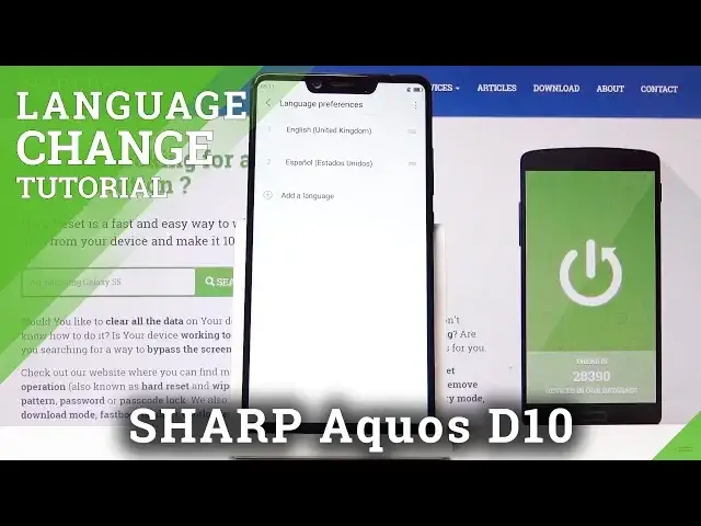'Video thumbnail for How to Change Language on SHARP Aquos D10 - Set Up Language'