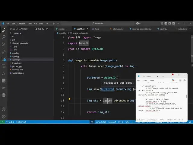 'Video thumbnail for Python 3 Pillow Script to Encode Image to Base64 & Decode Base64 Data to Image in Terminal'