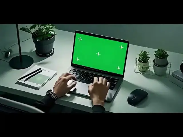 'Video thumbnail for Green Screen Laptop in Use by Worker Scrolling Touchpad Close Up'