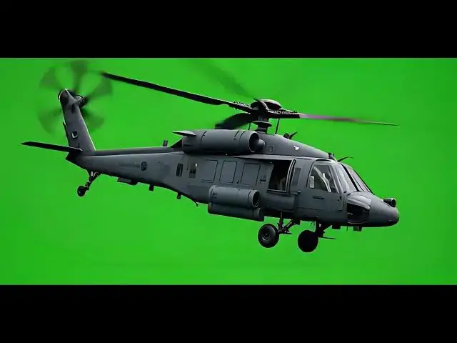 'Video thumbnail for UH 60 Black Hawk in Flight with Green Screen Behind'