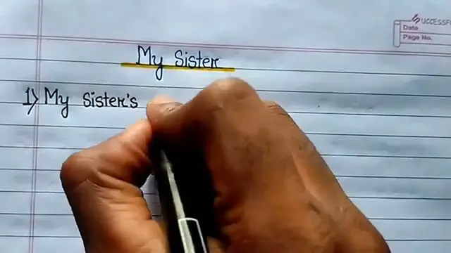 'Video thumbnail for 10 Lines Essay on My Sister in English ⬆︎'