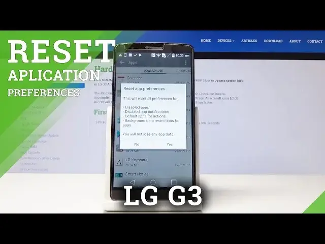 'Video thumbnail for How to Reset App Preferences in LG G3 - Restore Default App Settings'