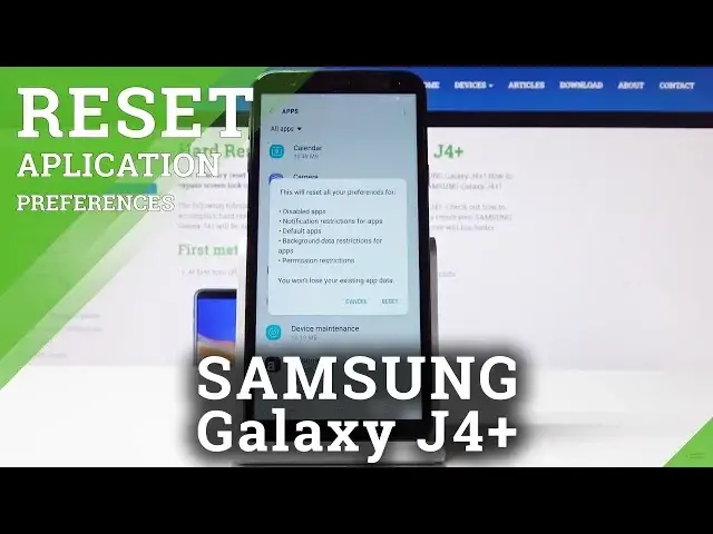 'Video thumbnail for How to Reset App Preferences in SAMSUNG Galaxy J4+ - Restore App Configuration'