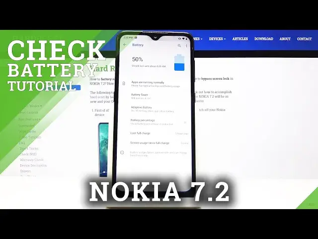 'Video thumbnail for How to Check Battery Percentage in NOKIA 7.2 – Check Battery Info'