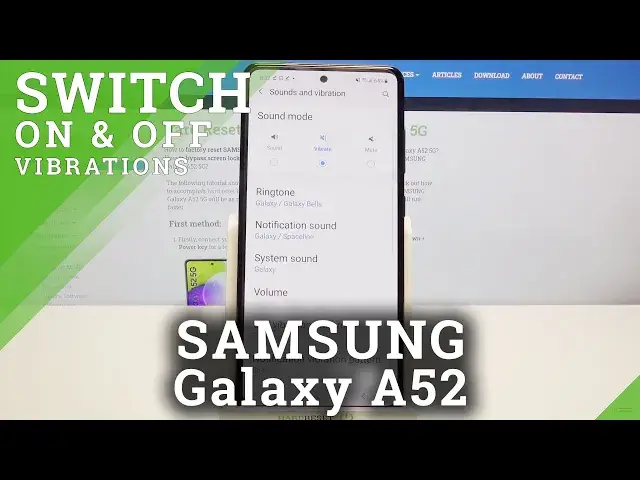 'Video thumbnail for How to Change Vibration Settings on SAMSUNG Galaxy A52 – Open Vibration Settings'