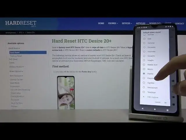 'Video thumbnail for Alarm Tones on HTC Desire 20+ – Available Sounds of Alarms'