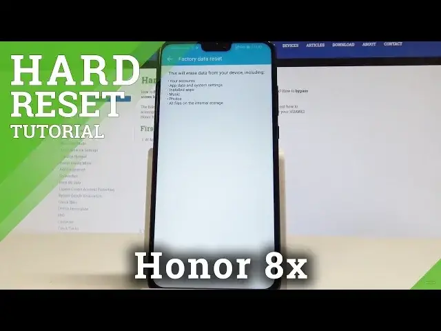 'Video thumbnail for Hard Reset Honor 8x - Restore EMUI Defaults / Factory Reset / Wipe Data'