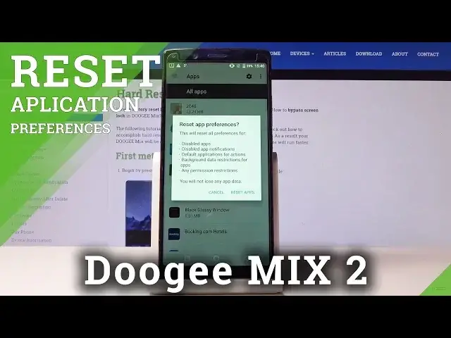 'Video thumbnail for How to Reset App Preferences in DOOGEE Mix 2 - Restore App Settings'
