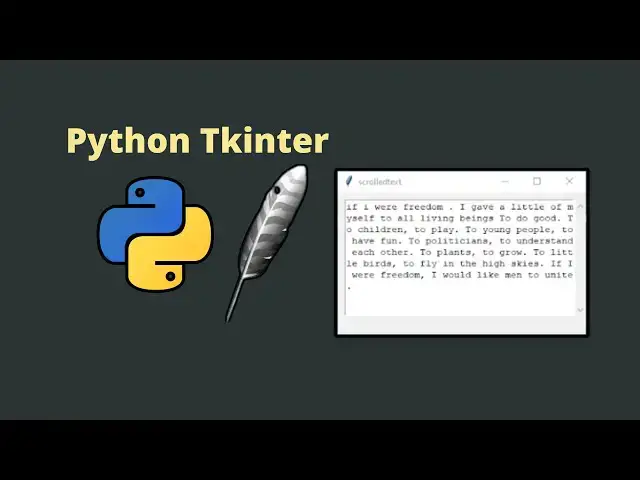 'Video thumbnail for Python Tkinter: How to create a ScrolledText in Tkinter'