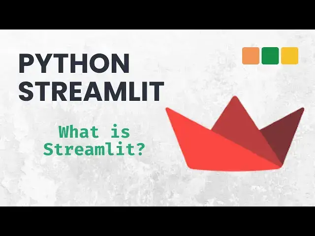 'Video thumbnail for Streamlit with Python: What is Streamlit and How to Install it?'