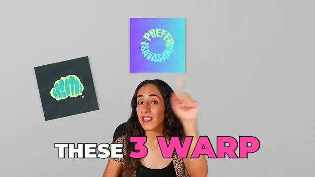 'Video thumbnail for Easy Warp Text Effect in Canva ✨ Fun & FREE !'