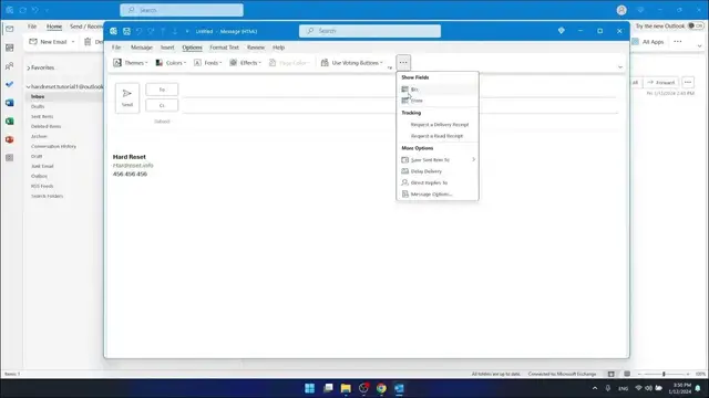 'Video thumbnail for How to Use BCC in Outlook for Private Emailing'