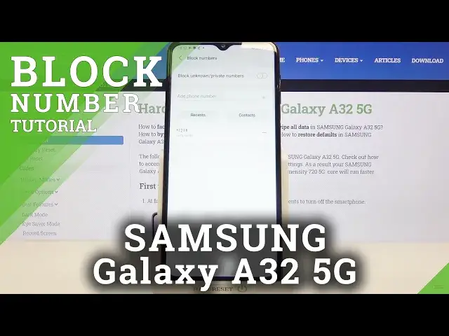 'Video thumbnail for How to Block Numbers in Samsung Galaxy A32 5G - Block Unwanted Caller'