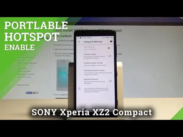 'Video thumbnail for How to Enable Portable Hotspot in SONY Xperia XZ2 Compact - Wi-Fi Sharing |HardReset.Info'