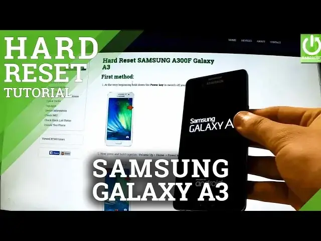 'Video thumbnail for Cómo restaurar tu SAMSUNG A300F Galaxy A3 a su configuración de fábrica - hard reset'