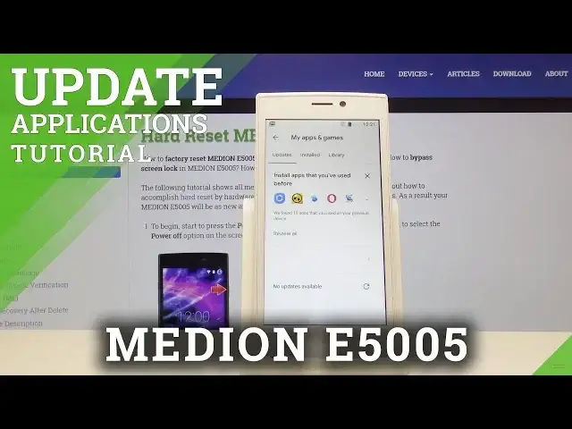 'Video thumbnail for How to Update Apps in MEDION E5005 - Download New App Version'