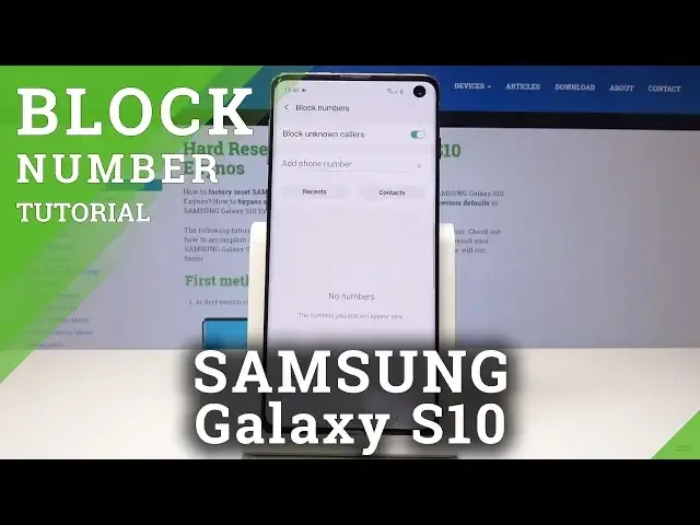 'Video thumbnail for How to Block a Number in SAMSUNG Galaxy S10 – Block Calls & Messages'