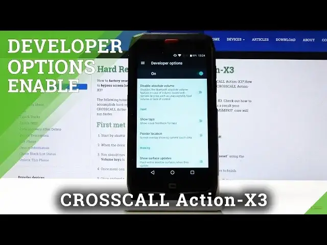 'Video thumbnail for How to Enable Developer Options in CROSSCALL Action X3 – Enter Developer Settings'