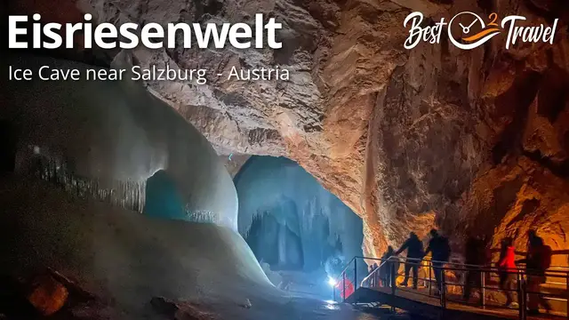 'Video thumbnail for Eisriesenwelt - World of Ice Giants Close to Salzburg - The Longest Ice Cave in the World'