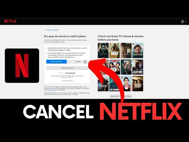 'Video thumbnail for How to Cancel Netflix - Stop Netflix Subscription #netflix'