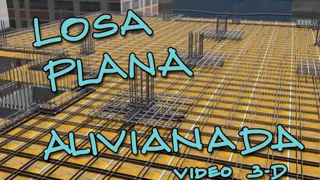 'Video thumbnail for Proceso constructivo de Losa de hormigón sin vigas'