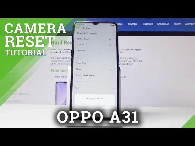 'Video thumbnail for How to Fully Reset Camera on OPPO A31 2020 –  Restore Default Settings'