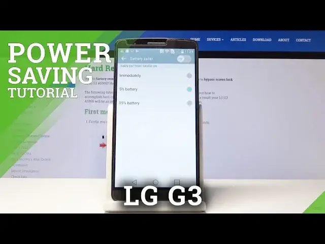 'Video thumbnail for How to Activate Power Saver in LG G3 - Extend Battery Life'
