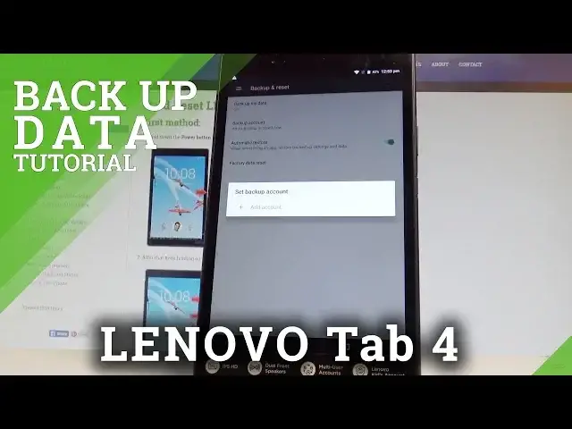 'Video thumbnail for How to Back Up Data on LENOVO Tab 4 LTE - Add Google Account |HardReset.Info'