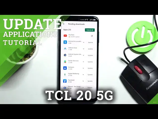 'Video thumbnail for How to Update Apps on TCL 20 5G - Download and Install Latest App Versions'