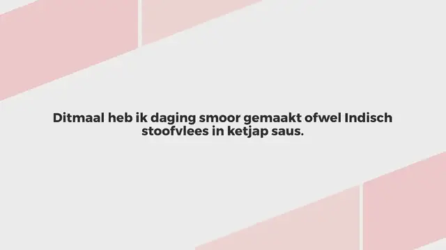 'Video thumbnail for DAGING SMOOR (INDISCH STOOFVLEES IN KETJAP)'