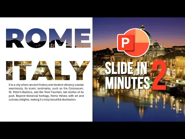 'Video thumbnail for Create AMAZING PowerPoint Slide in 2 Minutes! #powerpoint'
