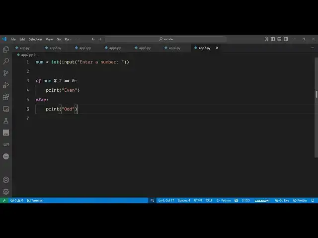 'Video thumbnail for Write a Python Program to Check Whether an Entered Number is Odd or Even Tutorial For Beginners'