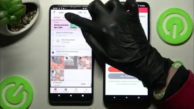 'Video thumbnail for Transfer files from an Android Device to T-MOBILE Revvl 6 Pro 5G ( Send Anywhere )'