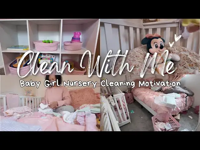 'Video thumbnail for Baby Girl Nursery Clean With Me: It's Long Overdue!!'