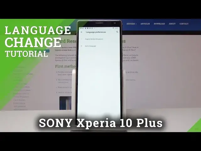 'Video thumbnail for How to Change Language on Sony Xperia 10 Plus - List of Languages'