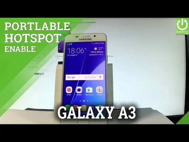 'Video thumbnail for How to Enable Portable Hotspot in SAMSUNG Galaxy A3 (2016) |HardReset.info'