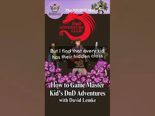 'Video thumbnail for Preview: David Lemke: How to GM Kid's DnD Adventures - RPGBOT.Podcast S3E61'